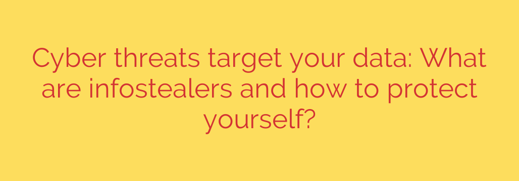 Cyber threats target your data: What are infostealers and how to protect yourself?