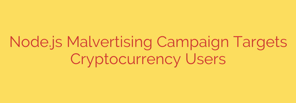 Node.js Malvertising Campaign Targets Cryptocurrency Users