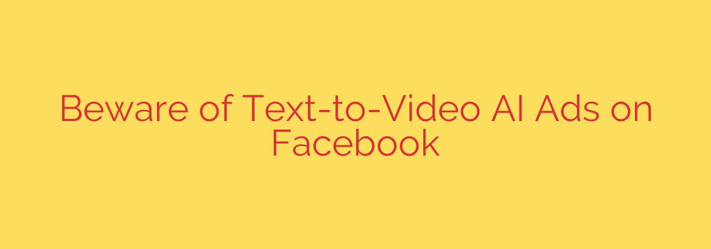 Beware of Text-to-Video AI Ads on Facebook