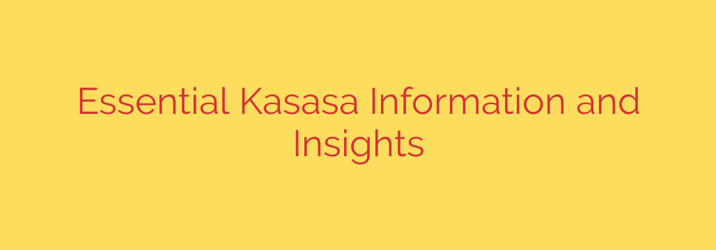 Essential Kasasa Information and Insights