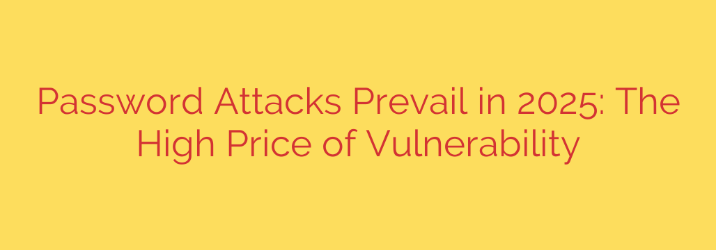 Password Attacks Prevail in 2025: The High Price of Vulnerability