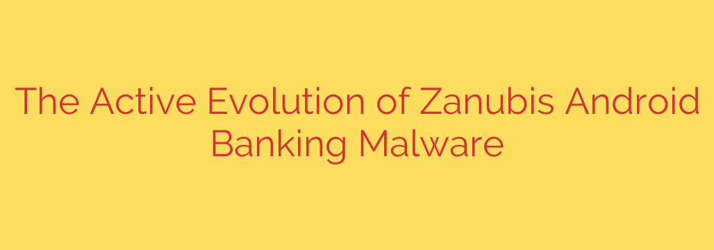 The Active Evolution of Zanubis Android Banking Malware