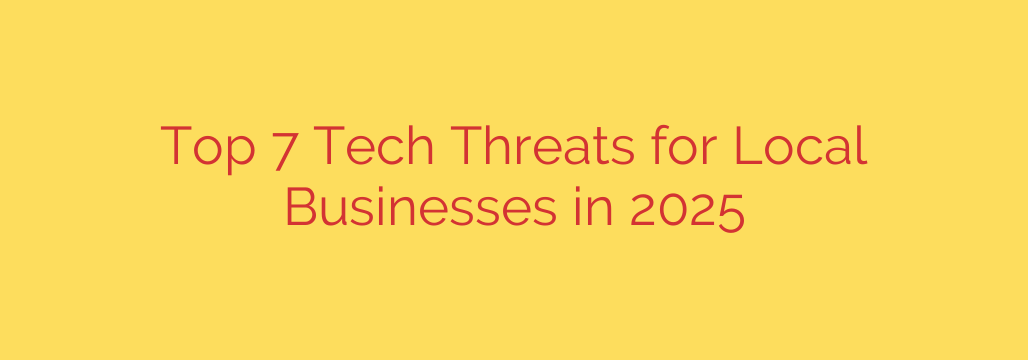Top 7 Tech Threats for Local Businesses in 2025