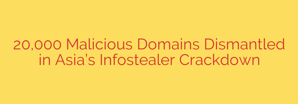 20,000 Malicious Domains Dismantled in Asia’s Infostealer Crackdown