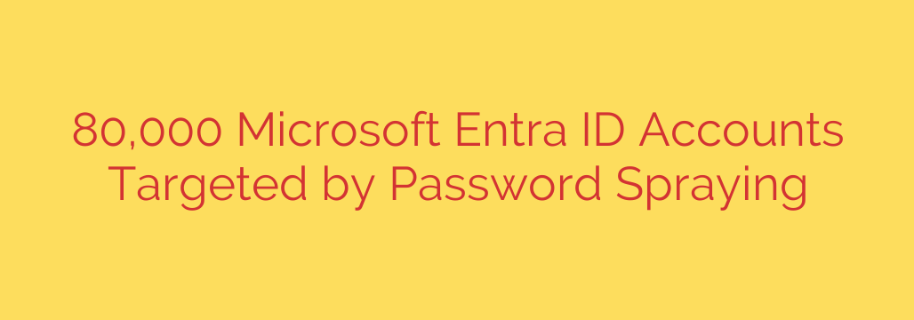 80,000 Microsoft Entra ID Accounts Targeted by Password Spraying