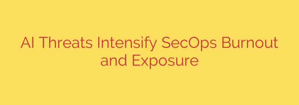 AI Threats Intensify SecOps Burnout and Exposure