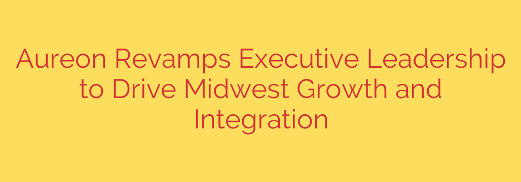 Aureon Revamps Executive Leadership to Drive Midwest Growth and Integration