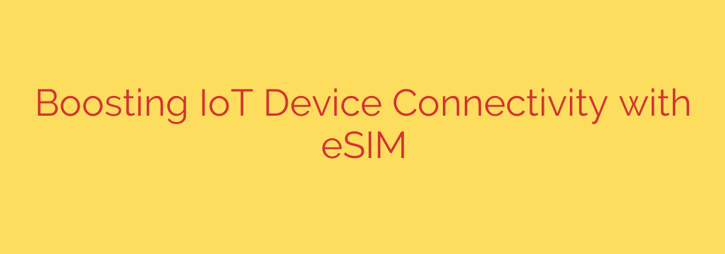 Boosting IoT Device Connectivity with eSIM