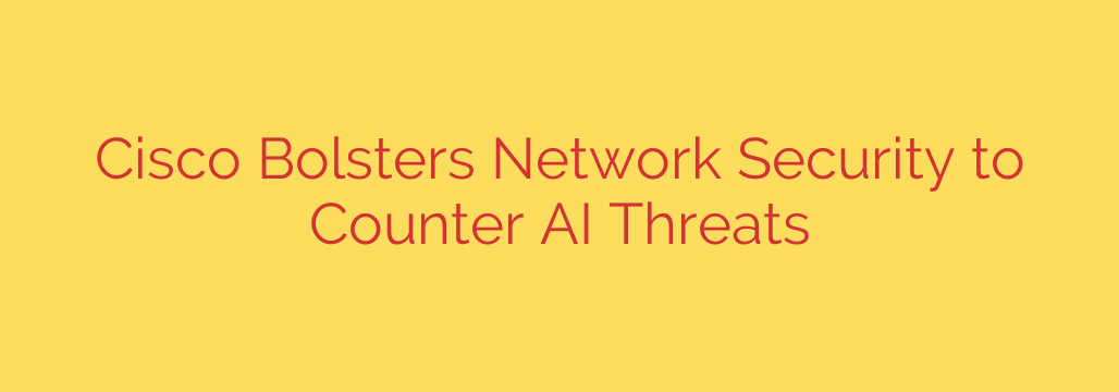 Cisco Bolsters Network Security to Counter AI Threats