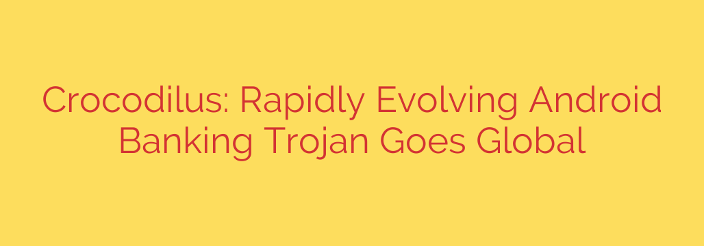 Crocodilus: Rapidly Evolving Android Banking Trojan Goes Global