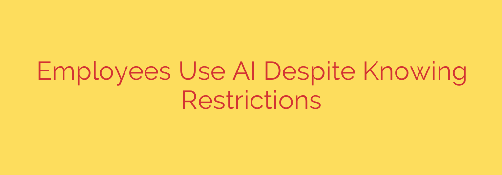 Employees Use AI Despite Knowing Restrictions