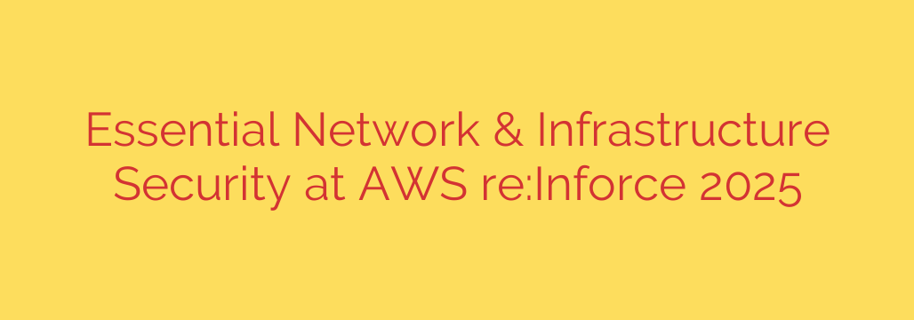Essential Network & Infrastructure Security at AWS re:Inforce 2025