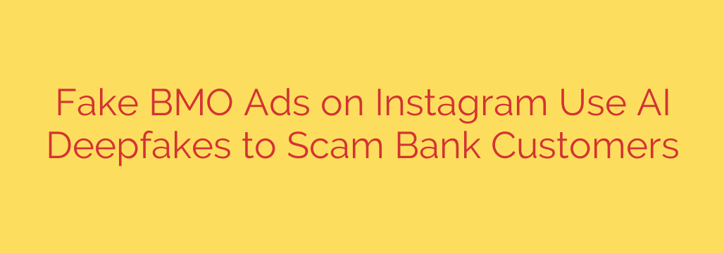 Fake BMO Ads on Instagram Use AI Deepfakes to Scam Bank Customers