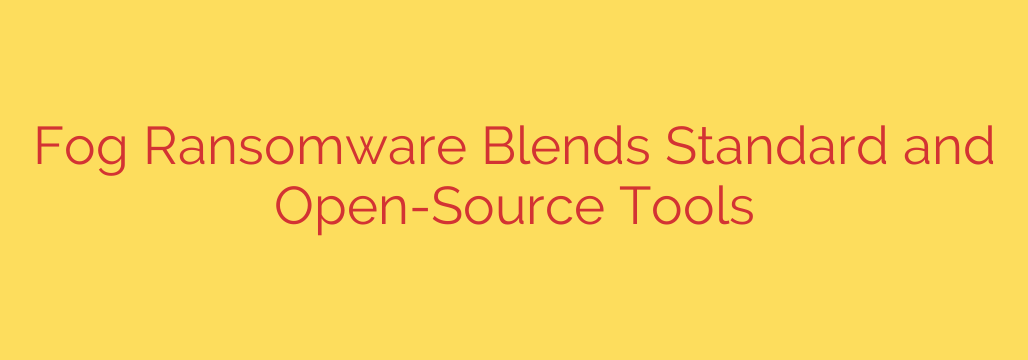 Fog Ransomware Blends Standard and Open-Source Tools