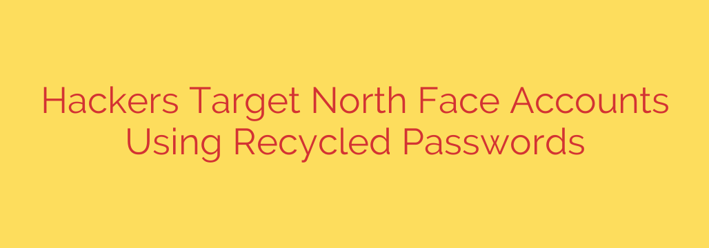 Hackers Target North Face Accounts Using Recycled Passwords