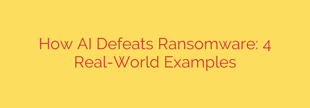 How AI Defeats Ransomware: 4 Real-World Examples