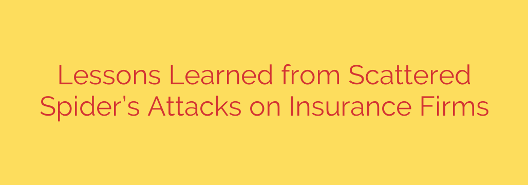Lessons Learned from Scattered Spider’s Attacks on Insurance Firms