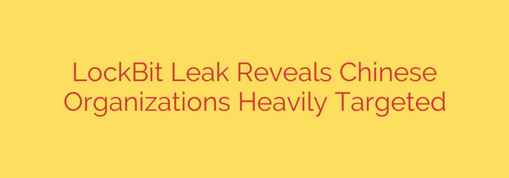 LockBit Leak Reveals Chinese Organizations Heavily Targeted