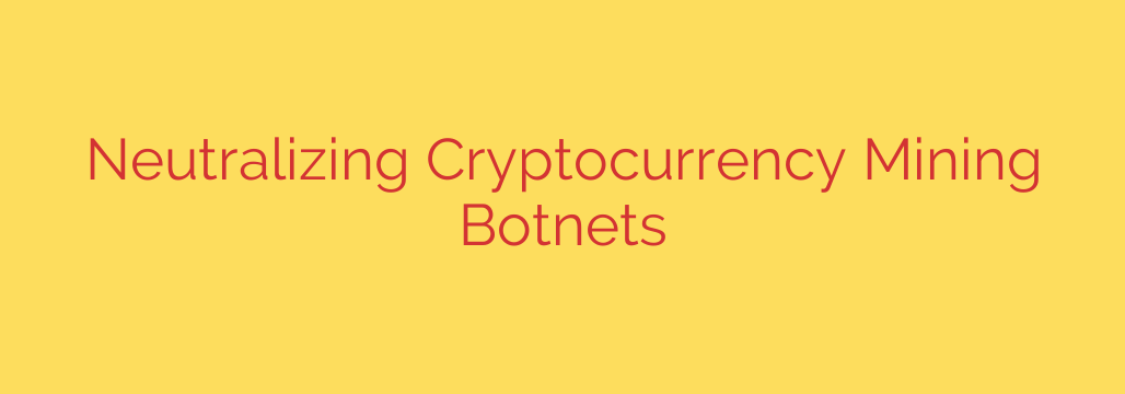 Neutralizing Cryptocurrency Mining Botnets