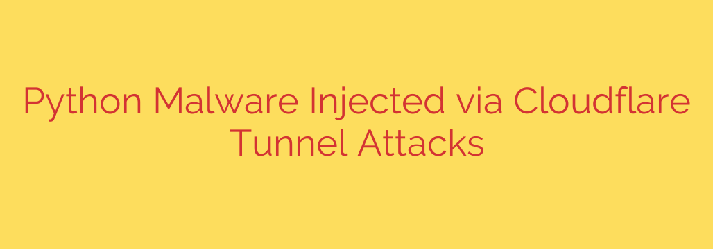 Python Malware Injected via Cloudflare Tunnel Attacks