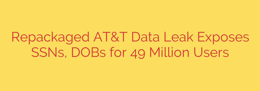 Repackaged AT&T Data Leak Exposes SSNs, DOBs for 49 Million Users