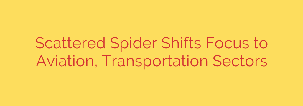 Scattered Spider Shifts Focus to Aviation, Transportation Sectors