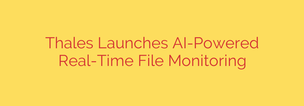 Thales Launches AI-Powered Real-Time File Monitoring