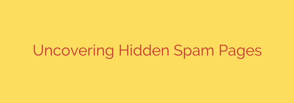 Uncovering Hidden Spam Pages