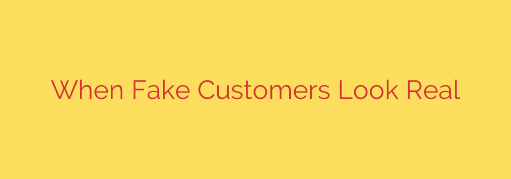 When Fake Customers Look Real