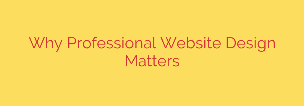 Why Professional Website Design Matters