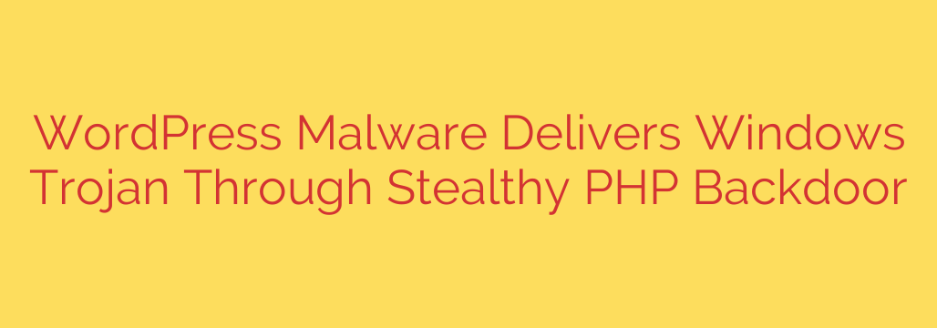 WordPress Malware Delivers Windows Trojan Through Stealthy PHP Backdoor
