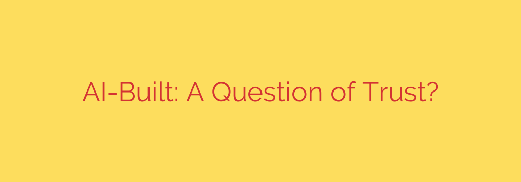 AI-Built: A Question of Trust?