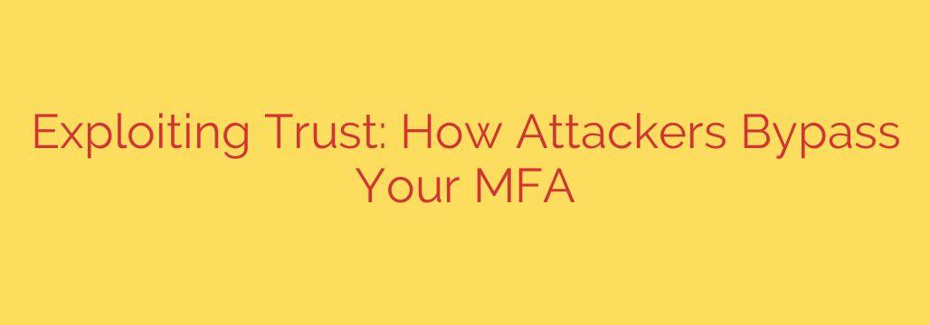 Exploiting Trust: How Attackers Bypass Your MFA