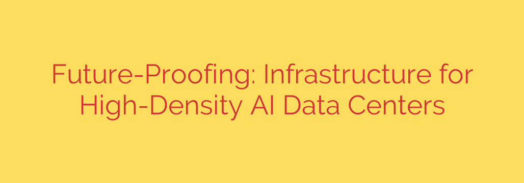 Future-Proofing: Infrastructure for High-Density AI Data Centers