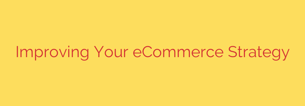 Improving Your eCommerce Strategy
