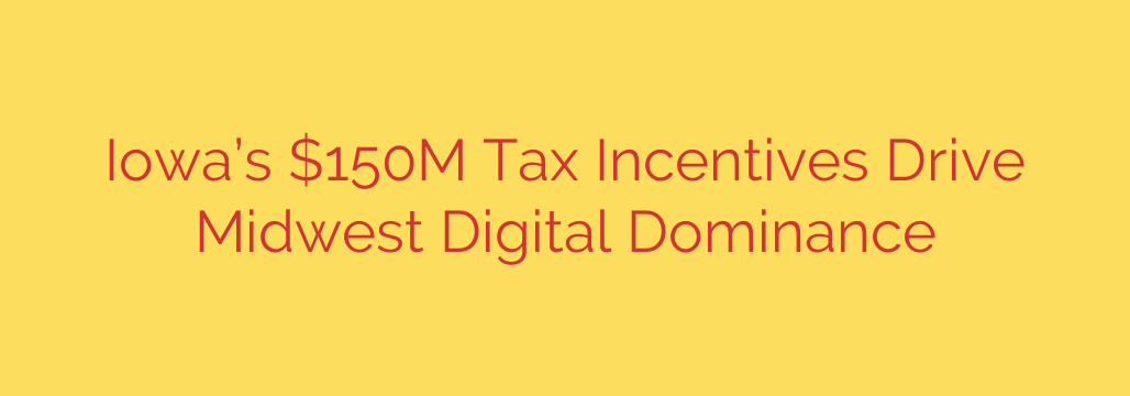 Iowa’s $150M Tax Incentives Drive Midwest Digital Dominance