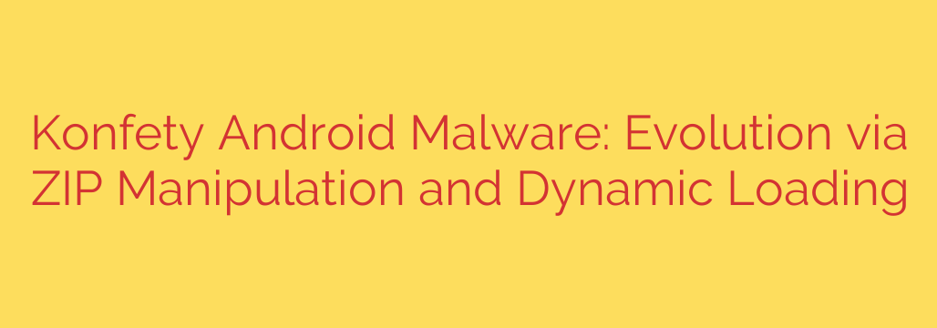 Konfety Android Malware: Evolution via ZIP Manipulation and Dynamic Loading