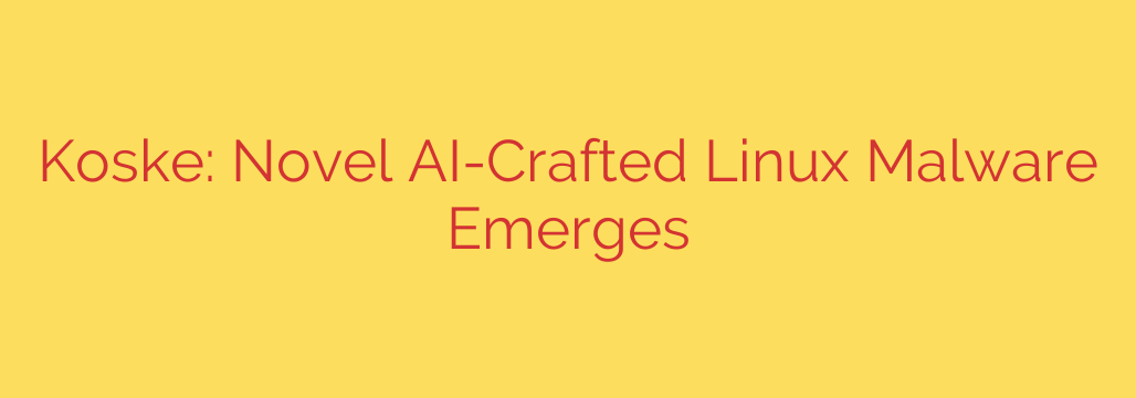 Koske: Novel AI-Crafted Linux Malware Emerges