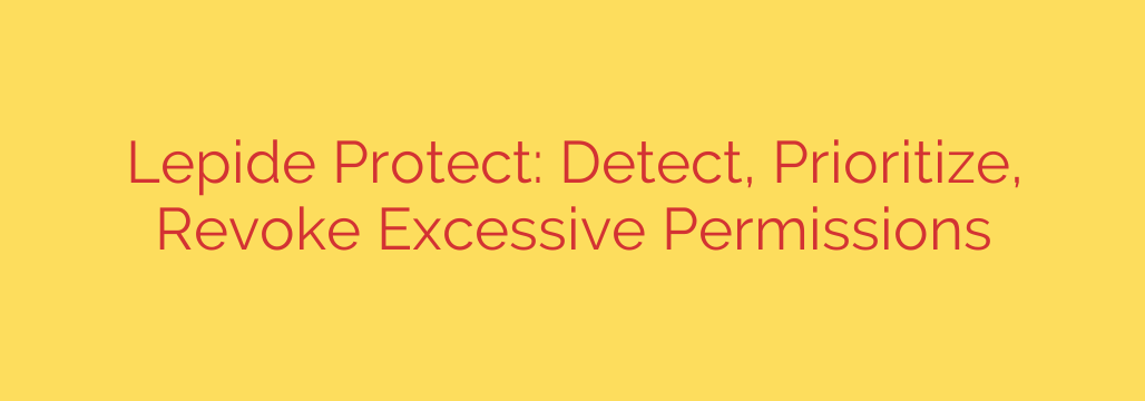 Lepide Protect: Detect, Prioritize, Revoke Excessive Permissions