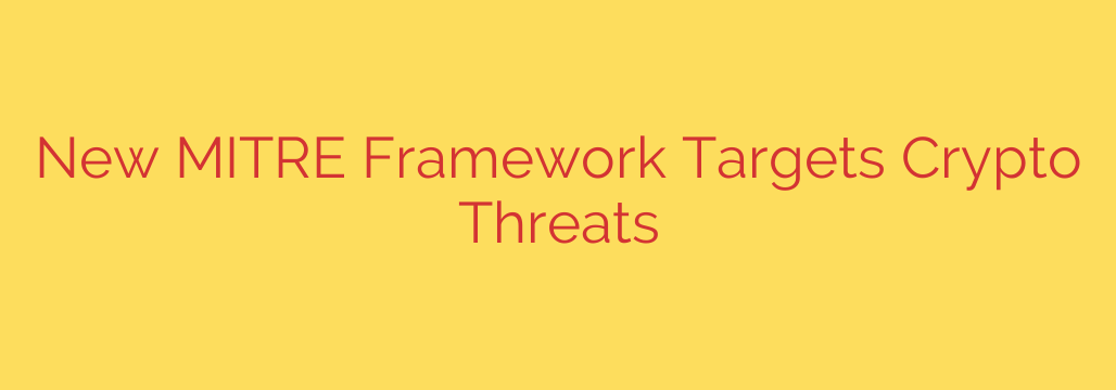 New MITRE Framework Targets Crypto Threats
