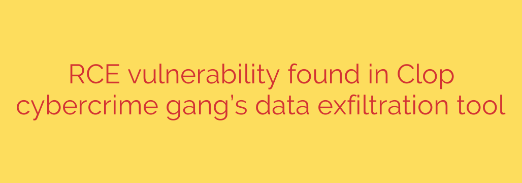RCE vulnerability found in Clop cybercrime gang’s data exfiltration tool