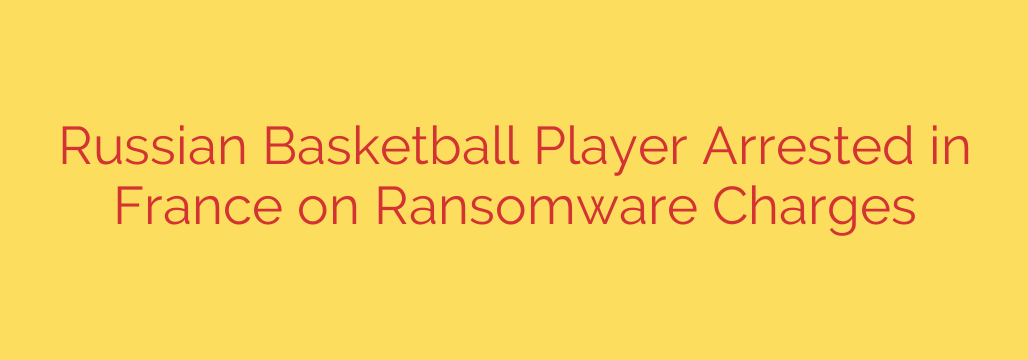 Russian Basketball Player Arrested in France on Ransomware Charges