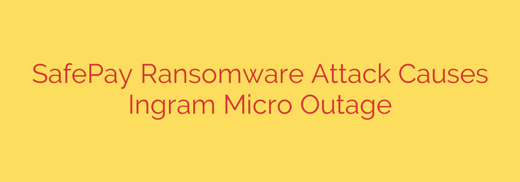 SafePay Ransomware Attack Causes Ingram Micro Outage