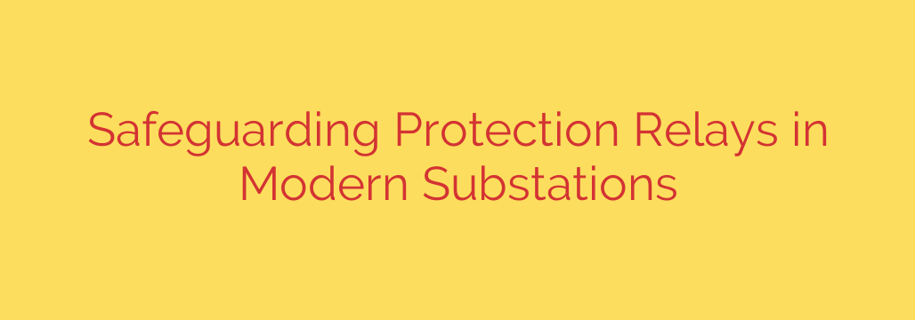 Safeguarding Protection Relays in Modern Substations