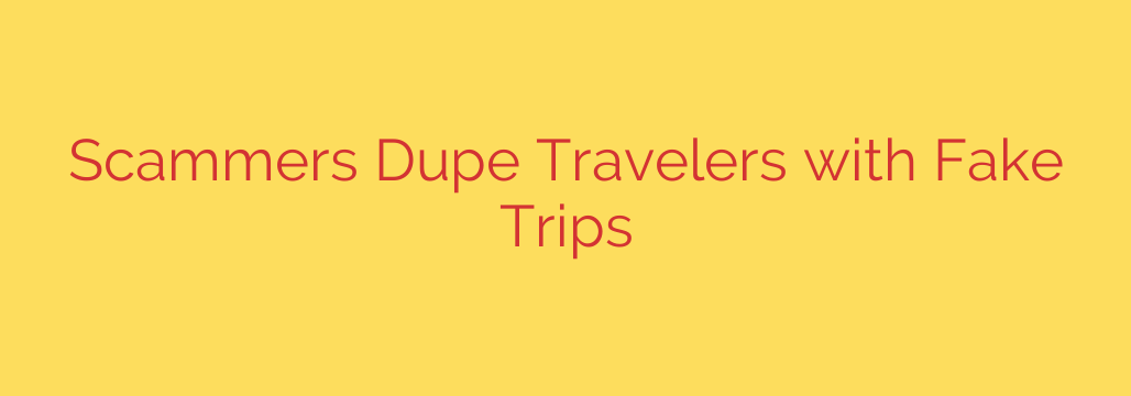 Scammers Dupe Travelers with Fake Trips