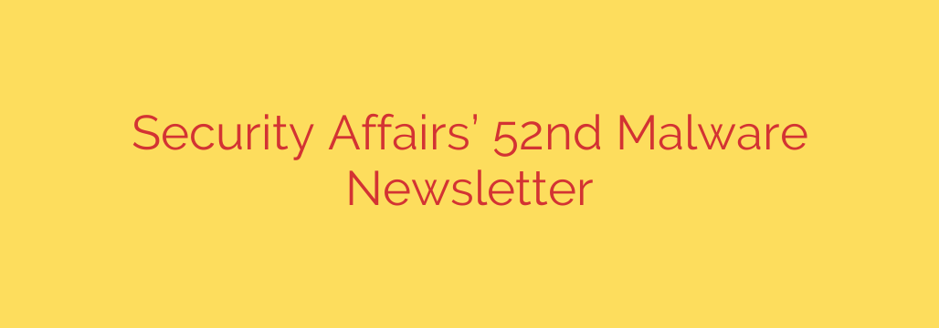 Security Affairs’ 52nd Malware Newsletter