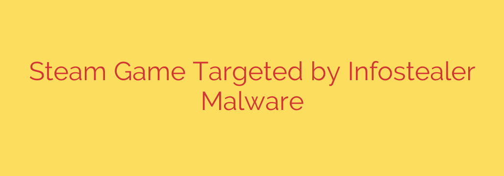 Steam Game Targeted by Infostealer Malware