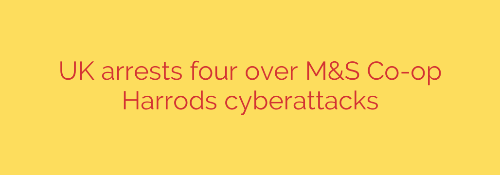 UK arrests four over M&S Co-op Harrods cyberattacks