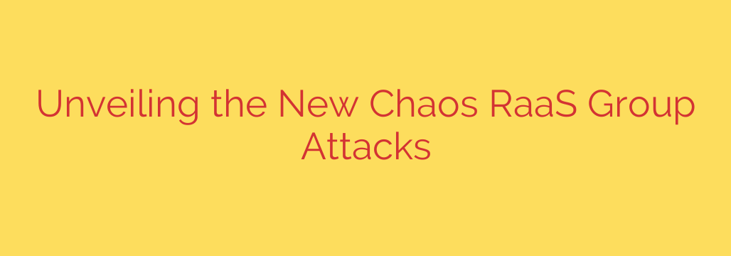 Unveiling the New Chaos RaaS Group Attacks