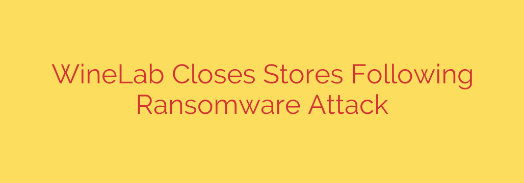 WineLab Closes Stores Following Ransomware Attack